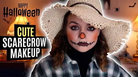 Cute Scarecrow Makeup Tutorial For Halloween!