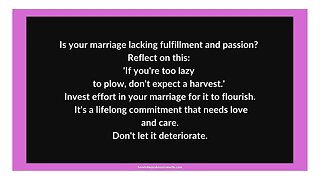 Is your marriage lacking fulfillment and passion?