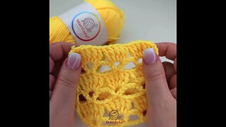 crochet column stitch #crochet #knitting #marifu6a