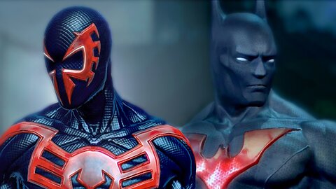 BATMAN BEYOND vs SPIDER-MAN 2099 - ALTERNATE ENDING - Super Power Beat Down