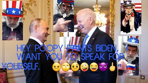 Biden Is Propped Up While Insulting Putin. 😠🙄🤨🤪😂😈🖕🇺🇲🇷🇺