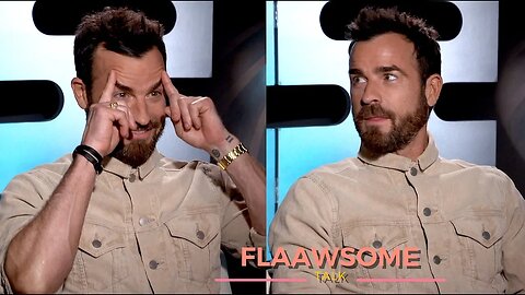 Justin Theroux's adorable puppy ★ How CRAZY EYEBROWS helps him Act ★