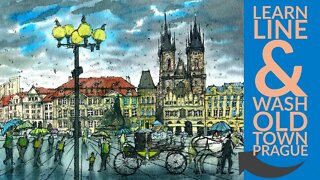 Watercolour Painting for Beginners - Prague Watercolor Painting