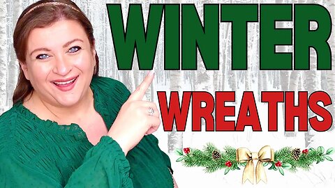 How to make High End Winter Christmas Wreath or Centerpiece