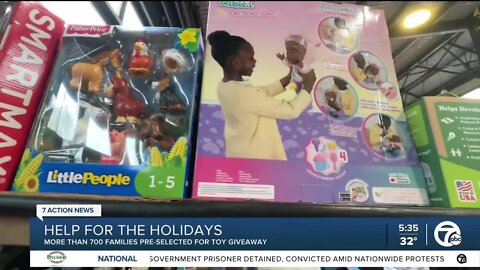 Eastern Market transforms into 'Santa's workshop' for Toys-for-Tots giveaway
