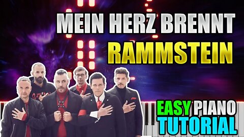 Mein Herz Brennt - Rammstein | Easy Piano tutorial