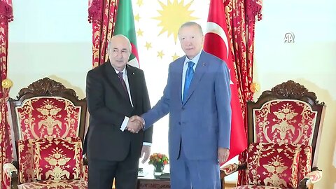 President Erdogan meets with Algerian President Tebbun