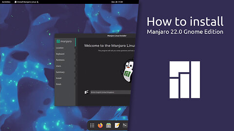 How to install Manjaro 22.0 Gnome Edition