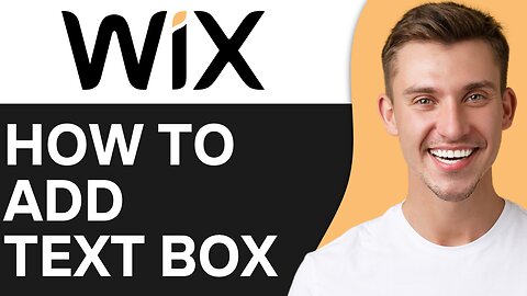 HOW TO ADD TEXT BOX IN WIX