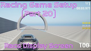 Setup Race Screen Display | Unreal Engine | Racing Game