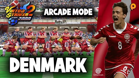 Virtua Striker 2 Ver.2000 - Dreamcast / Arcade Mode - Dinamarca