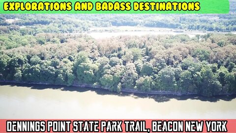 Hiking and exploring Dennings Point State Park Trail, Beacon New york