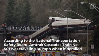 The National Transportation Safety Board: Amtrak Train Was Going 80 mph in 30 mph Zone