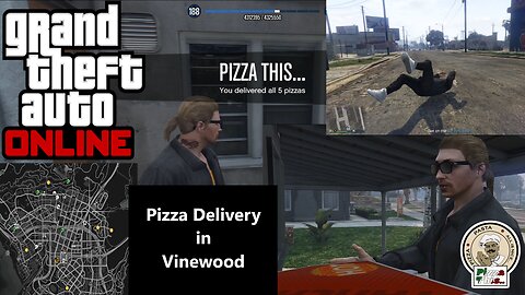 GTA Online Pizza Delivery in Vinewood Day 2