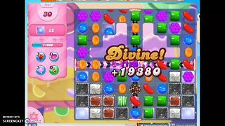 Candy Crush Level 1231 Audio Talkthrough, 3 Stars 0 Boosters