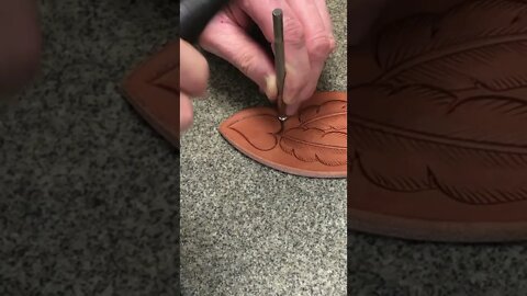 How To Bevel Leather Smoothly Tip By Bruce Cheaney - #shorts