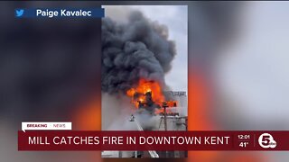 Fire and explosion at historic building in Kent