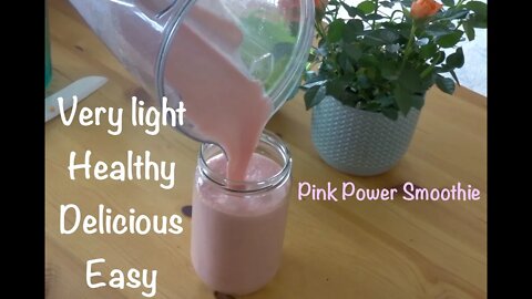 Lose weight easy with this boosting super filling strawberry, watermelon rind and banana smoothie