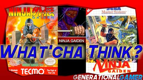Ninja Gaiden Arcade and 8-Bit Options (NES and SMS) Sorry PC Engine - You're Close to "16-Bit!"