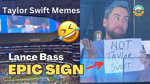Lance Bass holds up ‘Not Taylor Swift’ sign at Chargers-Cowboys game