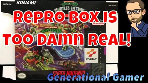Teenage Mutant Ninja Turtles IV - Turtles In Time For Super Nintendo (SNES) Reproduction Box
