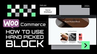 How To Use Hand Picked Products Block🔥