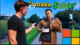 I asked Microsoft employees how much MONEY they make