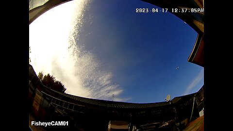 Big Jet passing over house NZ but looks 1/4 size on fisheye cam - The Out There Channel Episode