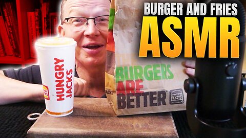 Burger and Fries Eating Show ASMR ASMR Burger and Fries Whispering YouTube ASMR Eating Potato Fries