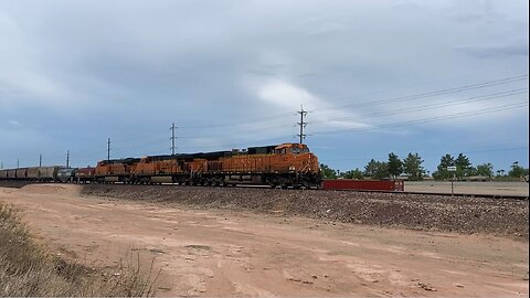 Railfanning the BNSF Phoenix Sub: Cloudy w/a Chance of Train, Sun City West, AZ 8-12-2022