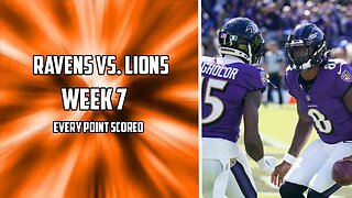 Every Point Scored in the Ravens Vs. Lions Week 7 Matchup | 2023