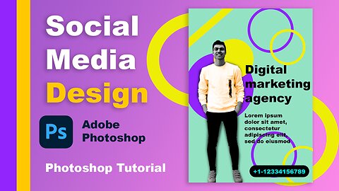 Social Media Desigin in Photoshop / सोशल मीडिया का डिजाइन बनाए फॉटोशॉप मे