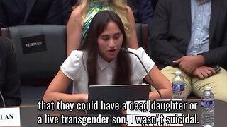 Chloe Cole Pleaded w/House Lawmakers to BAN CHILD SEX CHANGES: My Childhood Was RUINED'