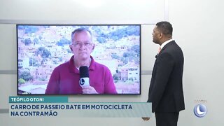 Berilo: acidente na área rural onde piloto de motocicleta perdeu o controle do veículo.