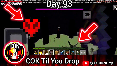 Part 2 of 100 Days on official Bedrock Hardcore Minecraft (on a Mobile phone!!) World record?