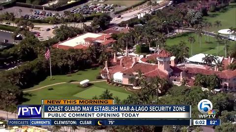 Coast Guard may establish Mar-a-Lago security zone
