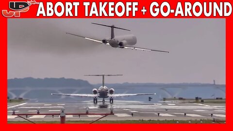 American MD80 ABORTED TAKEOFF | Delta MD80 Forced to GO-AROUND