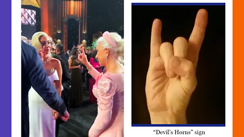 Lady Gaga Greets Others With Satanic Hand Sign