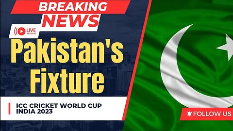 ICC World Cup India 2023 | Pakistan's Fixture