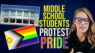 Students protest pride, "U-S-A are my pronouns" || Christian Watson