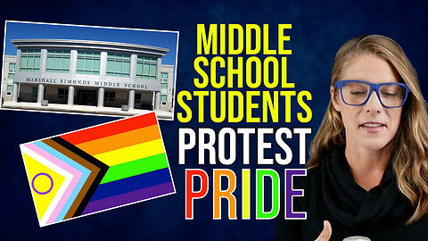 Students protest pride, "U-S-A are my pronouns" || Christian Watson
