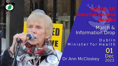 Dr Ann Mc Closkey - Wakeupeire March && Information Drop - Dublin, Minister Health