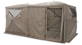 Guide Gear Double Row Screen House Tent with Wind Panels