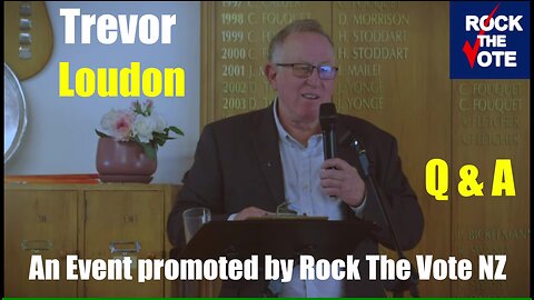Trevor Loudon - Q&A with the audience at a Rock The Vote NZ event on 15 April 2023