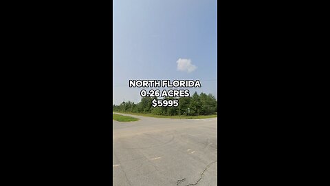 0.26 acre lot for sale in North Florida for $5,995 ✅.