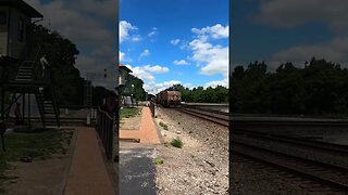 Union Pacific & Norfolk Southern Crossing The Diamonds, Train Horn #train #asmr #railfan #trainhorn