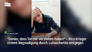 "Danke, dass Sie mir verziehen haben" – Rico Krieger nimmt Begnadigung durch Lukaschenko entgegen