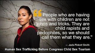 Speech On Human Trafficking Before United State Congress and Child Sex Tourism