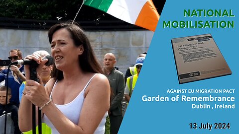 National Mobilisation against eu migration pact - Dublin, Ireland 13 July 2024