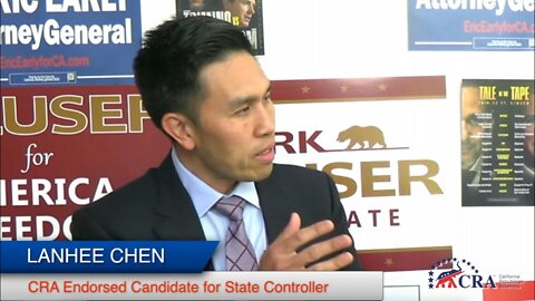 Lanhee Chen, Candidate for State Controller